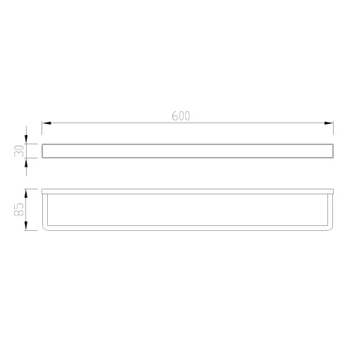 Полотенцедержатель ABBER Westen AA1755B черный матовый, Выбрать цвет: Черный матовый, изображение 2