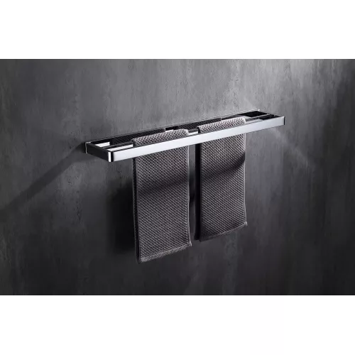 Полотенцедержатель двойной ABBER Westen AA1756 хром, Выбрать цвет: Хром, изображение 2