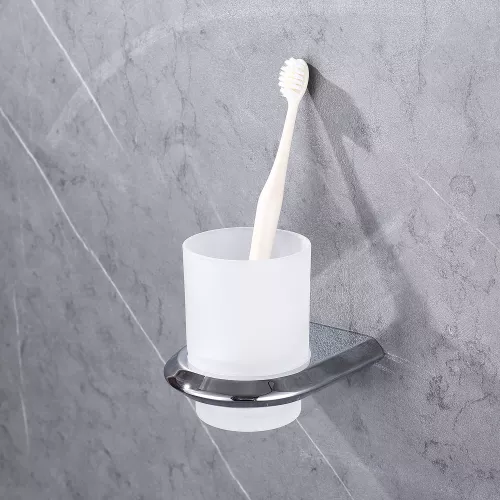 Стакан для зубных щеток ABBER Nord AA1556 хром, Выбрать цвет: Хром, изображение 2