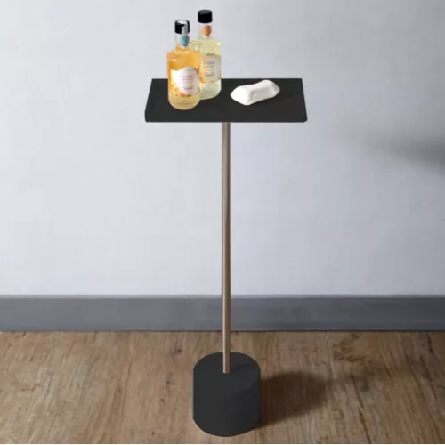 Стойка для ванной комнаты ABBER Stein AS1635MB черная матовая, Выбрать цвет: Черный матовый