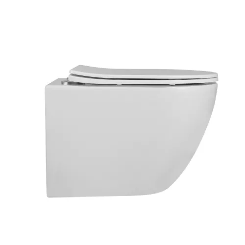 Унитаз ABBER Bequem AC1100 подвесной белый, безободковый, Выбрать цвет: Белый, изображение 5