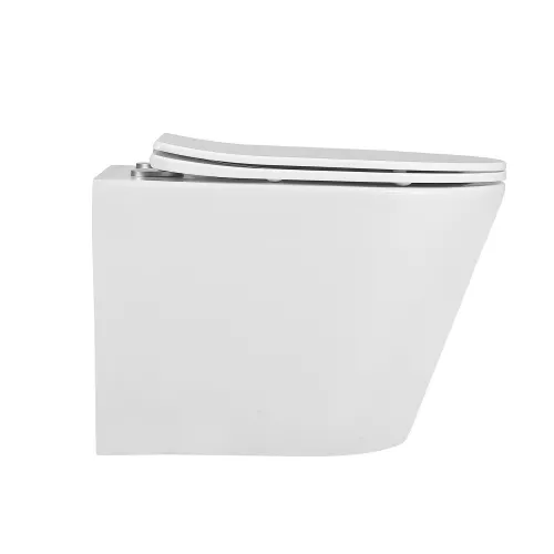 Унитаз ABBER Bequem AC1102 подвесной белый, безободковый, Выбрать цвет: Белый, изображение 4