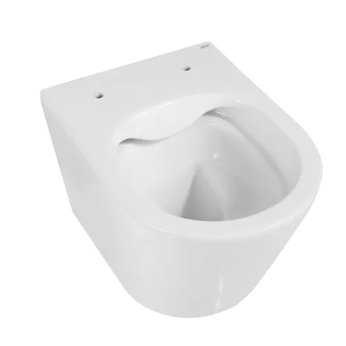 Унитаз ABBER Bequem AC1102 подвесной белый, безободковый, Выбрать цвет: Белый, изображение 6