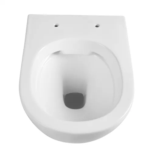 Унитаз ABBER Bequem AC1103 подвесной белый, безободковый, Выбрать цвет: Белый, изображение 3