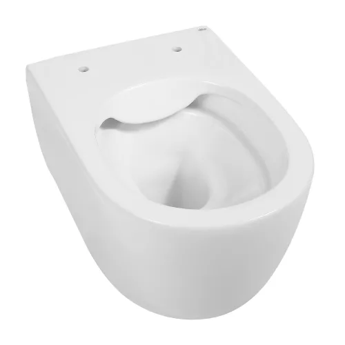 Унитаз ABBER Bequem AC1104 подвесной белый, безободковый, Выбрать цвет: Белый, изображение 8