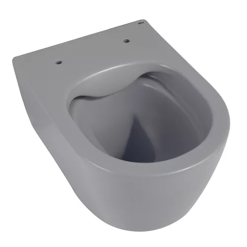Унитаз ABBER Bequem AC1104MG подвесной серый матовый, безободковый, Выбрать цвет: Серый матовый, изображение 8
