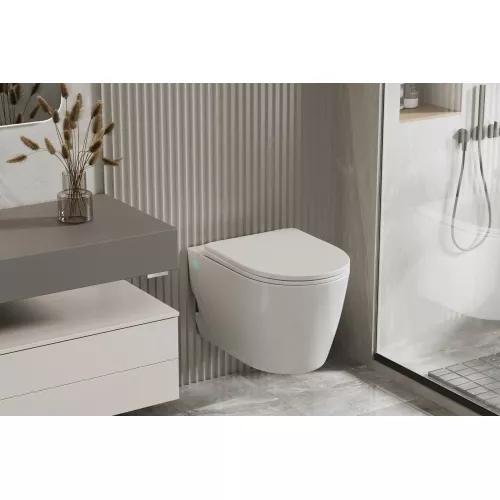 Унитаз ABBER Bequem AC1106P подвесной белый с импульсным смывом, изображение 2