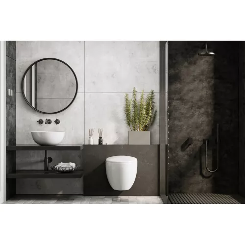 Унитаз ABBER Bequem AC1107P подвесной белый с импульсным смывом, изображение 3