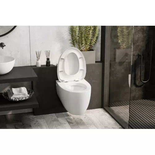 Унитаз ABBER Bequem AC1107P подвесной белый с импульсным смывом, изображение 4