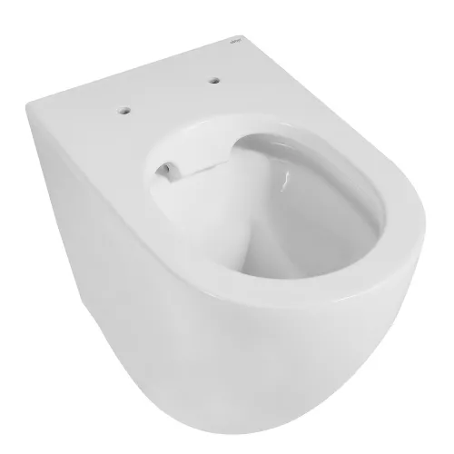 Унитаз ABBER Bequem AC1111 приставной белый, безободковый, изображение 8