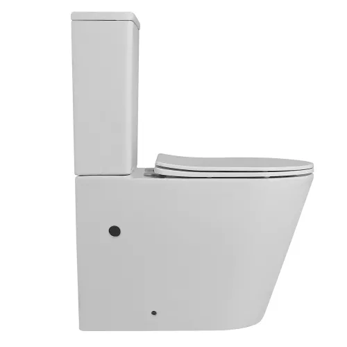 Унитаз ABBER Bequem AC1112 компакт белый, безободковый, Выбрать цвет: Белый, изображение 2