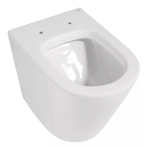 Унитаз ABBER Bequem AC1113 приставной белый, безободковый, изображение 8