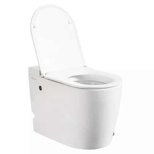 Унитаз ABBER Bequem AC1114P приставной белый с импульсным смывом, изображение 2