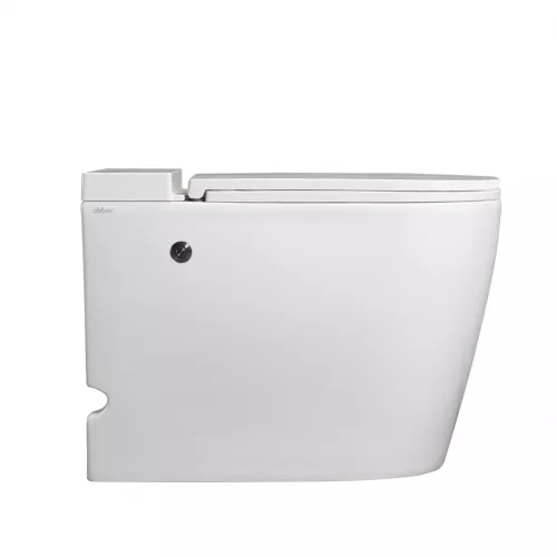 Унитаз ABBER Bequem AC1114P приставной белый с импульсным смывом, изображение 6