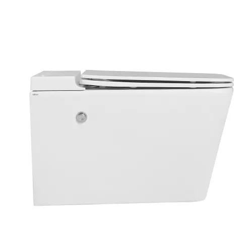 Унитаз ABBER Rechteck AC1202P подвесной белый с импульсным смывом, изображение 2