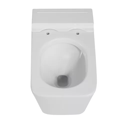 Унитаз ABBER Rechteck AC1202P подвесной белый с импульсным смывом, изображение 6