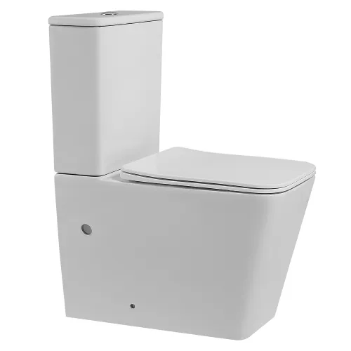 Унитаз ABBER Rechteck AC1210 компакт белый, безободковый, Выбрать цвет: Белый