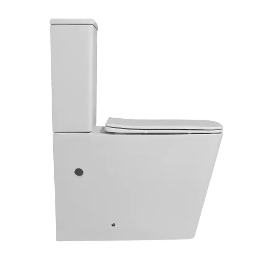 Унитаз ABBER Rechteck AC1210 компакт белый, безободковый, Выбрать цвет: Белый, изображение 5