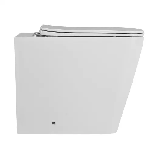 Унитаз ABBER Rechteck AC1211 приставной белый, безободковый, изображение 5