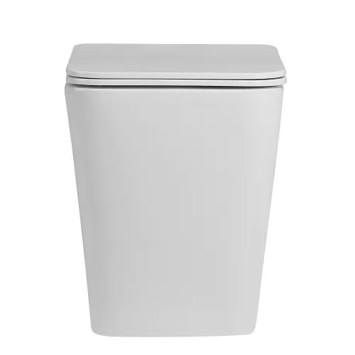 Унитаз ABBER Rechteck AC1211 приставной белый, безободковый, изображение 6