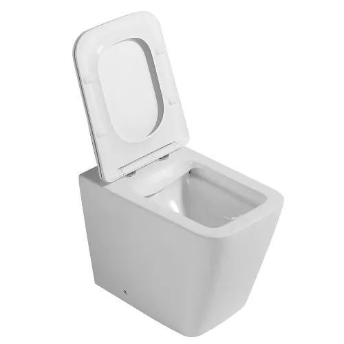 Унитаз ABBER Rechteck AC1211 приставной белый, безободковый, изображение 7