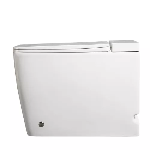Унитаз ABBER Rechteck AC1212P приставной белый с импульсным смывом, изображение 2