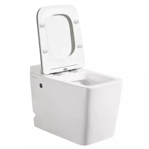 Унитаз ABBER Rechteck AC1212P приставной белый с импульсным смывом, изображение 6