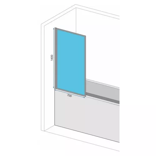 Шторка на ванну Elegant REA-W5600, изображение 3