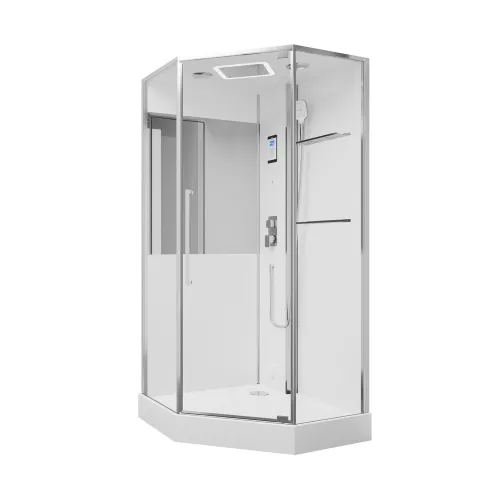 Душевая кабина с паром Black & White Galaxy G8895  100х100х220