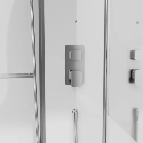 Душевая кабина с паром Black & White Galaxy G8895  100х100х220, изображение 5