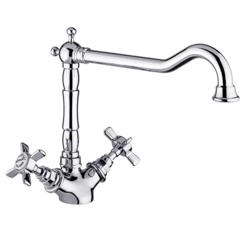 Смеситель на раковину Gappo Sofia G4063, вентильный хром, изображение 3