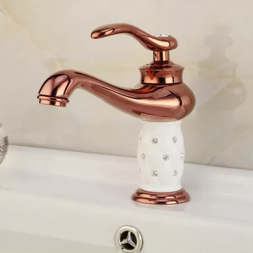 Смеситель для раковины ACWEN 22102019 красное золото, изображение 2