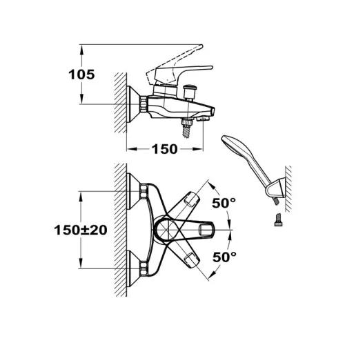 Смеситель Mofem Junior 151-0063-10 для ванны без душевого набора, изображение 4