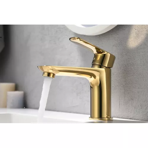 Смеситель на раковину ACWEN FT810023RG розовое золото на 1 воду, Выбрать цвет: Розовое золото, изображение 3