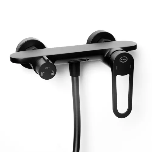 Смеситель для ванны и душа ACWEN 80012В-5 черный матовый, изображение 5