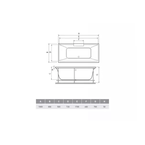 Ванна Relisan Eco Plus Дунай 180*80, изображение 4