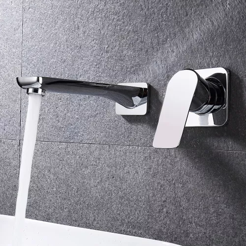 Смеситель для раковины скрытого монтажа ACWEN 6614A , хром, Выбрать цвет: Хром, изображение 8