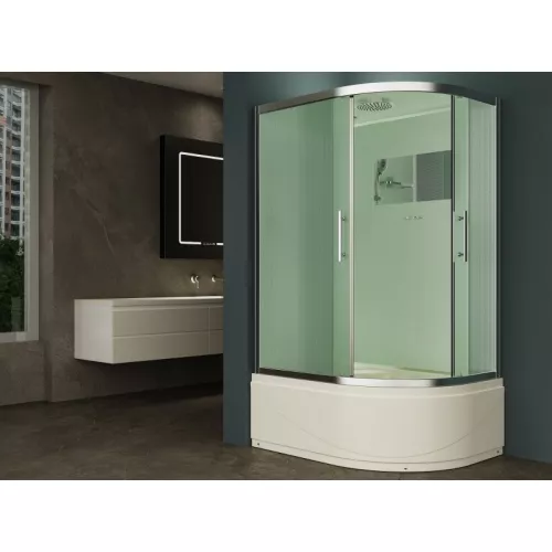 Душевая кабина  с крышей и высоким поддоном EST-129CRB L/R 120x90, Ориентация: левая, изображение 3