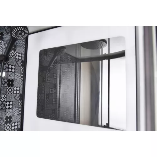 Душевая кабина квадратная c крышей ESB-90CKR/100CKR, Выбрать размер: 100х100, изображение 8