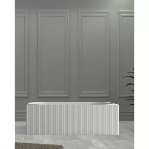 Ванна из искусственного камня ABBER Stein AS9603 белая матовая 170*75, изображение 3