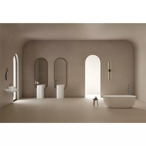 Ванна из искусственного камня ABBER Stein AS9604 белая матовая 170*80, изображение 5