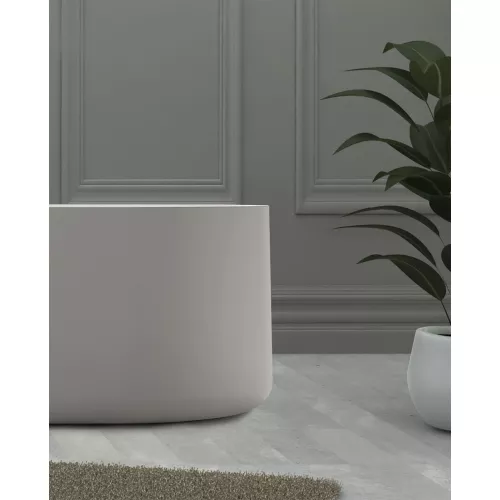 Ванна из искусственного камня ABBER Stein AS9607 белая матовая 170*75, изображение 6