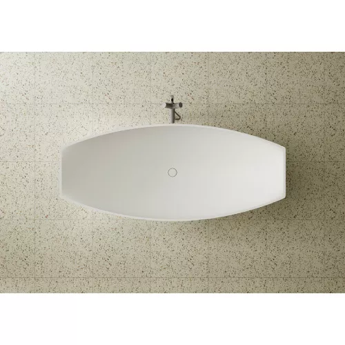 Ванна из искусственного камня ABBER Stein AS9610 белая матовая 180*80, изображение 6