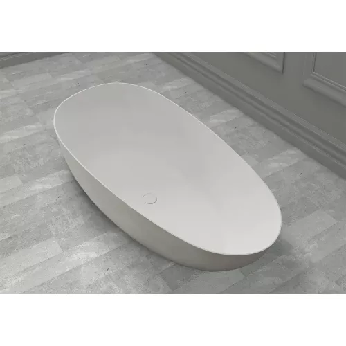 Ванна из искусственного камня ABBER Stein белая матовая, Выбрать размер: 170х80, изображение 4