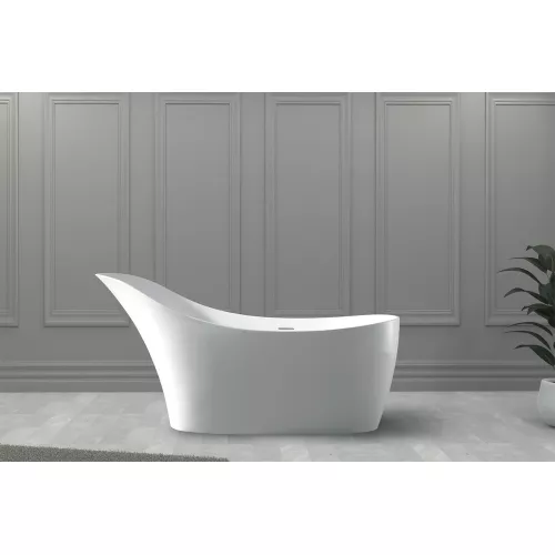 Ванна из искусственного камня ABBER Stein AS9618 белая матовая 170*75, изображение 2