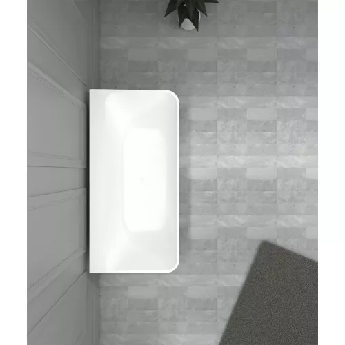 Ванна из искусственного камня ABBER Stein AS9619 белая матовая 180*85, изображение 4