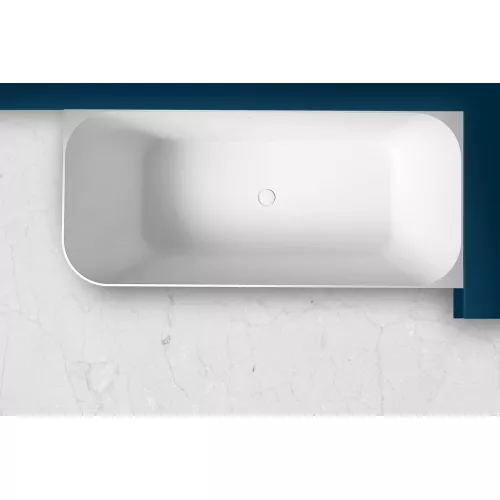 Ванна из искусственного камня ABBER Stein AS9621-1.7 L/R белая матовая 170х75, Ориентация: правая, изображение 3