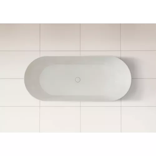 Ванна из искусственного камня ABBER Stein AS9622 белая матовая 165*70, изображение 5