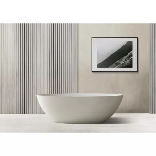 Ванна из искусственного камня ABBER Stein AS9625  белая матовая, Выбрать размер: 160x75, изображение 2