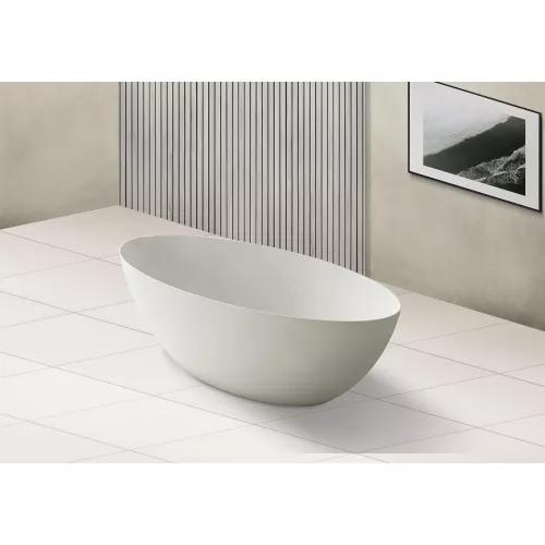 Ванна из искусственного камня ABBER Stein AS9625  белая матовая, Выбрать размер: 160x75, изображение 3